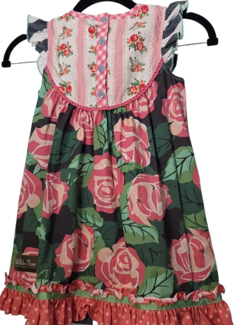 Matilda Jane All Abloom Girls  Bohemian Cottagecore Prairie Dress Sz 6